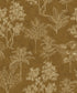 Sample Floating Foliage Wallpaper in Gold