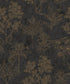 Sample Floating Foliage Wallpaper in Rose Gold/Blue