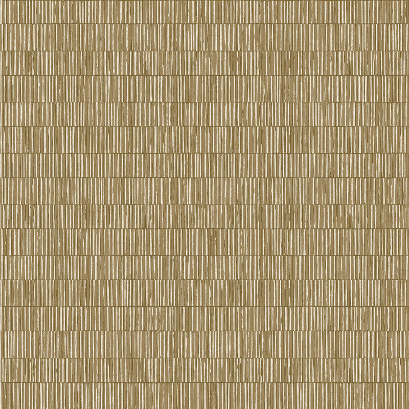 Bamboo Screen Wallpaper in Bronze Brown