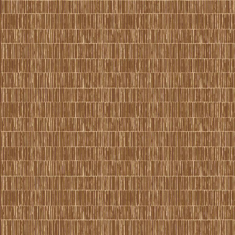 Bamboo Screen Wallpaper in Orange/Gold