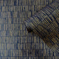Bamboo Screen Wallpaper in Blue/Rose Gold