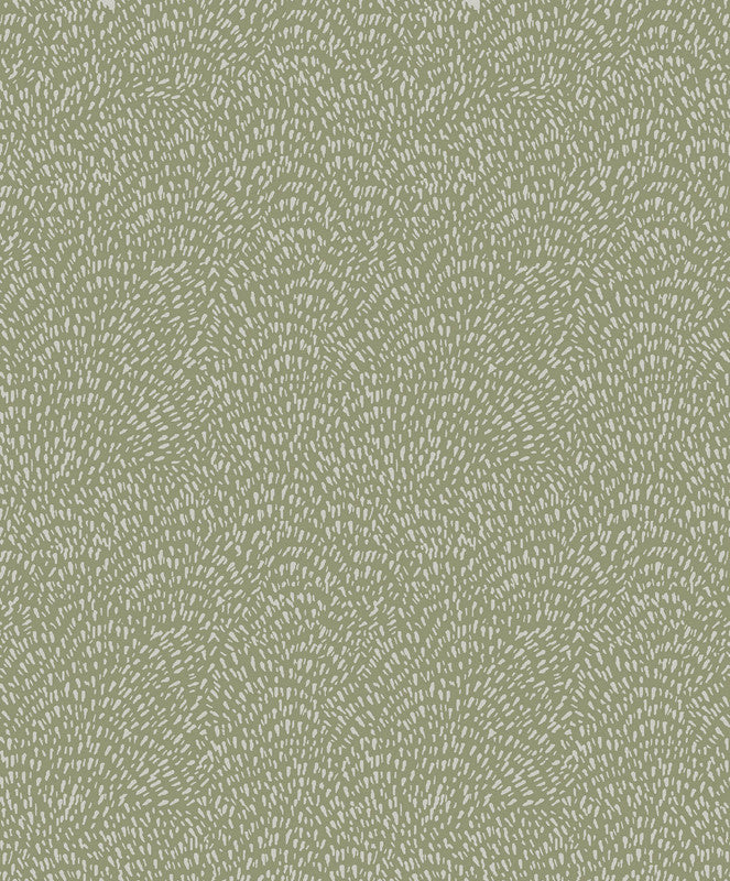 Fan Fleck Wallpaper in Green