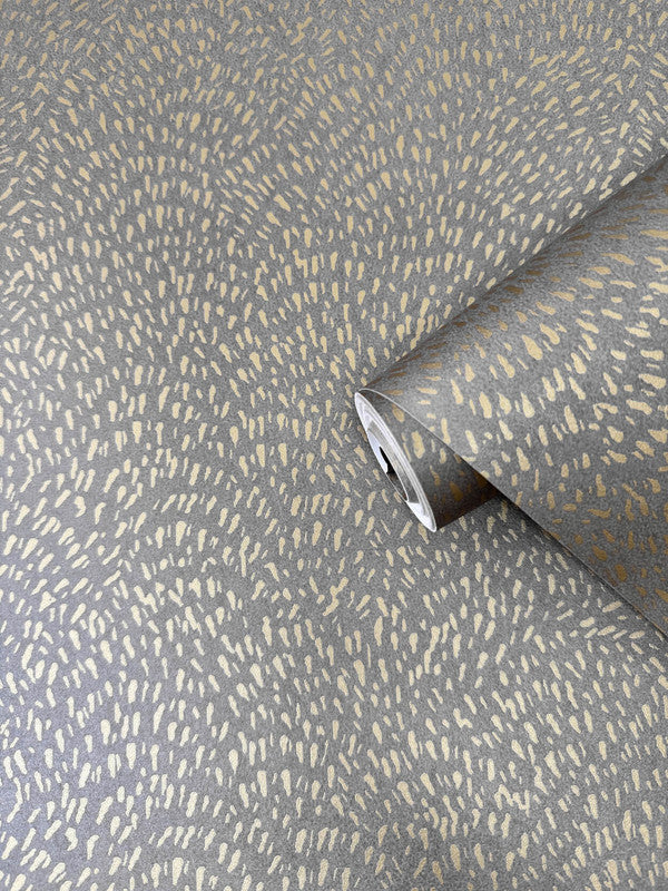 Fan Fleck Wallpaper in Gold