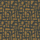 Chunky Geo Wallpaper in Rose Gold/Blue