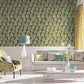 Tumbling Leaf Wallpaper in Green