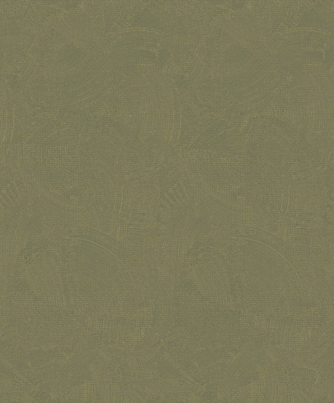 Sample Plaster Fan Wallpaper in Gold/Green