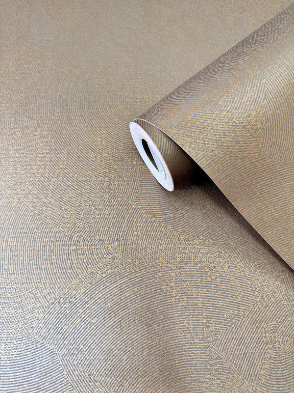 Plaster Fan Wallpaper in Rose Gold