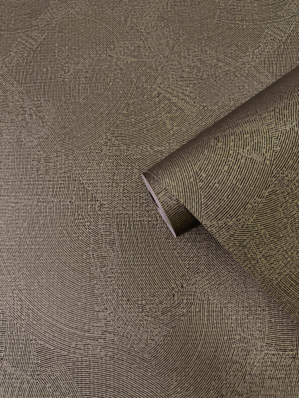 Plaster Fan Wallpaper in Rose Gold