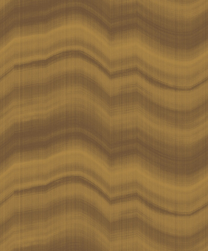 Sample Cloudy Stripe Wallpaper in Gold