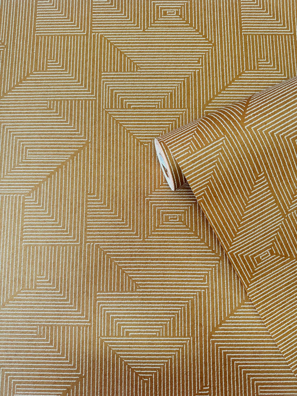 Cleopatra Wallpaper in Yellow