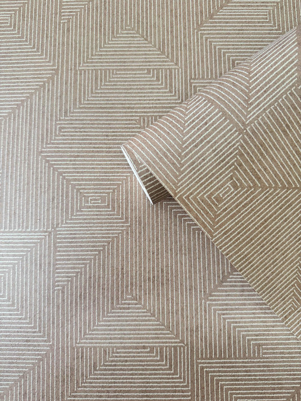 Cleopatra Wallpaper in Bronze Brown