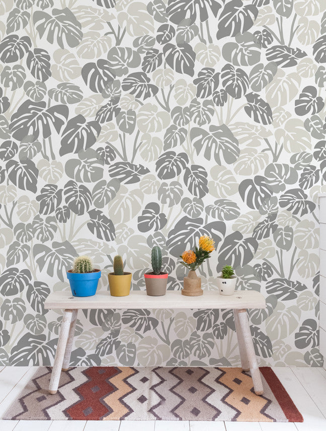 Sample Deliciosa Wallpaper in Smoke design by Aimee Wilder