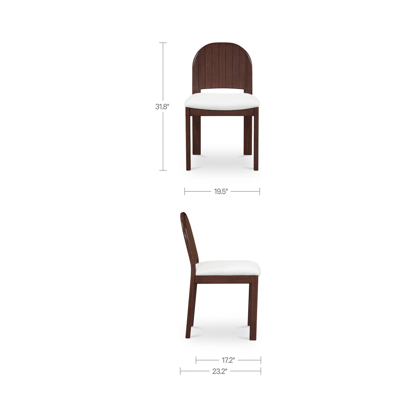 Emil Dining Chair Set Of 2 Moes Home Collection Mhc Ef 1004 38 4