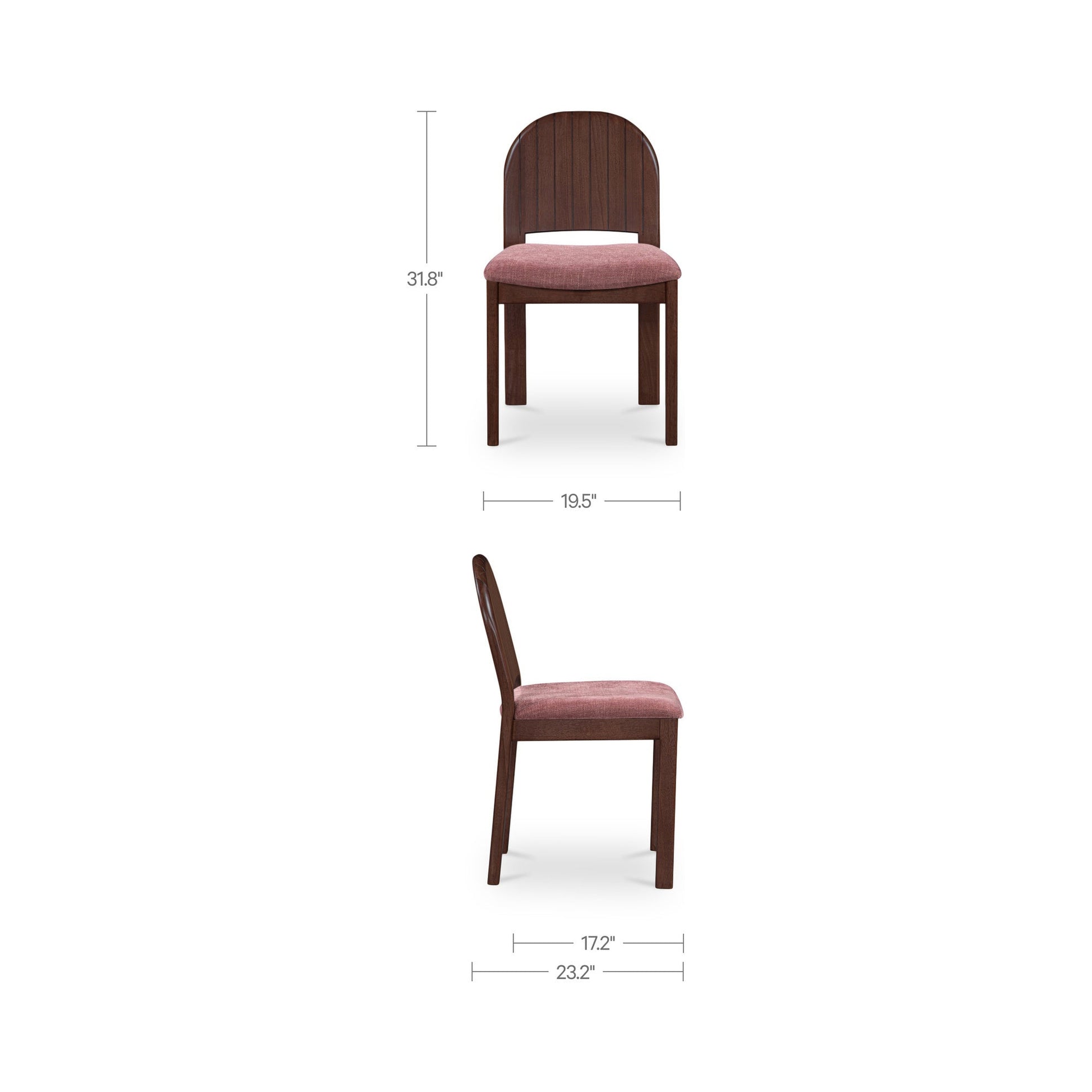 Emil Dining Chair Set Of 2 Moes Home Collection Mhc Ef 1004 38 3