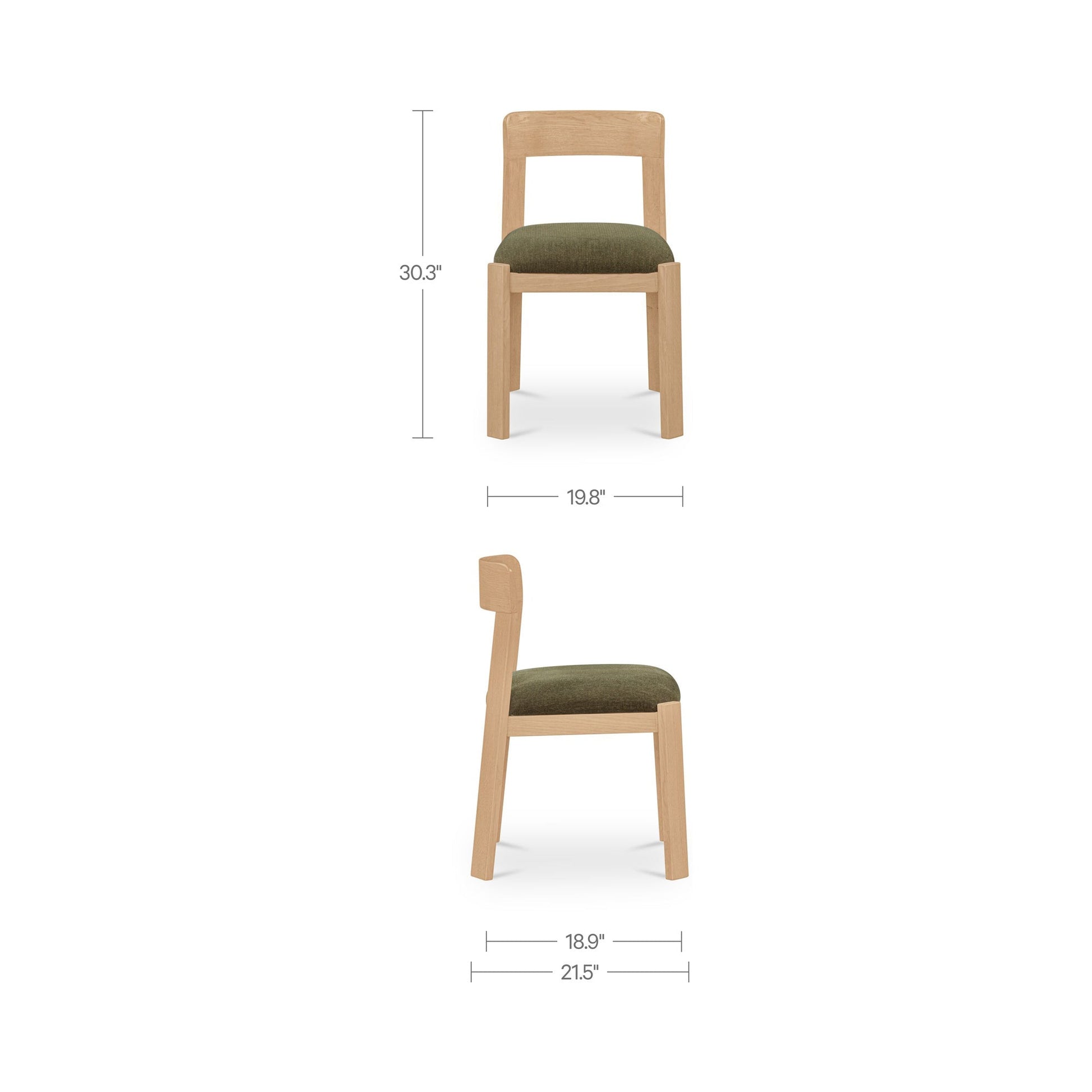 Oli Dining Chair Set Of 2 Moes Home Collection Mhc Ef 1009 38 5