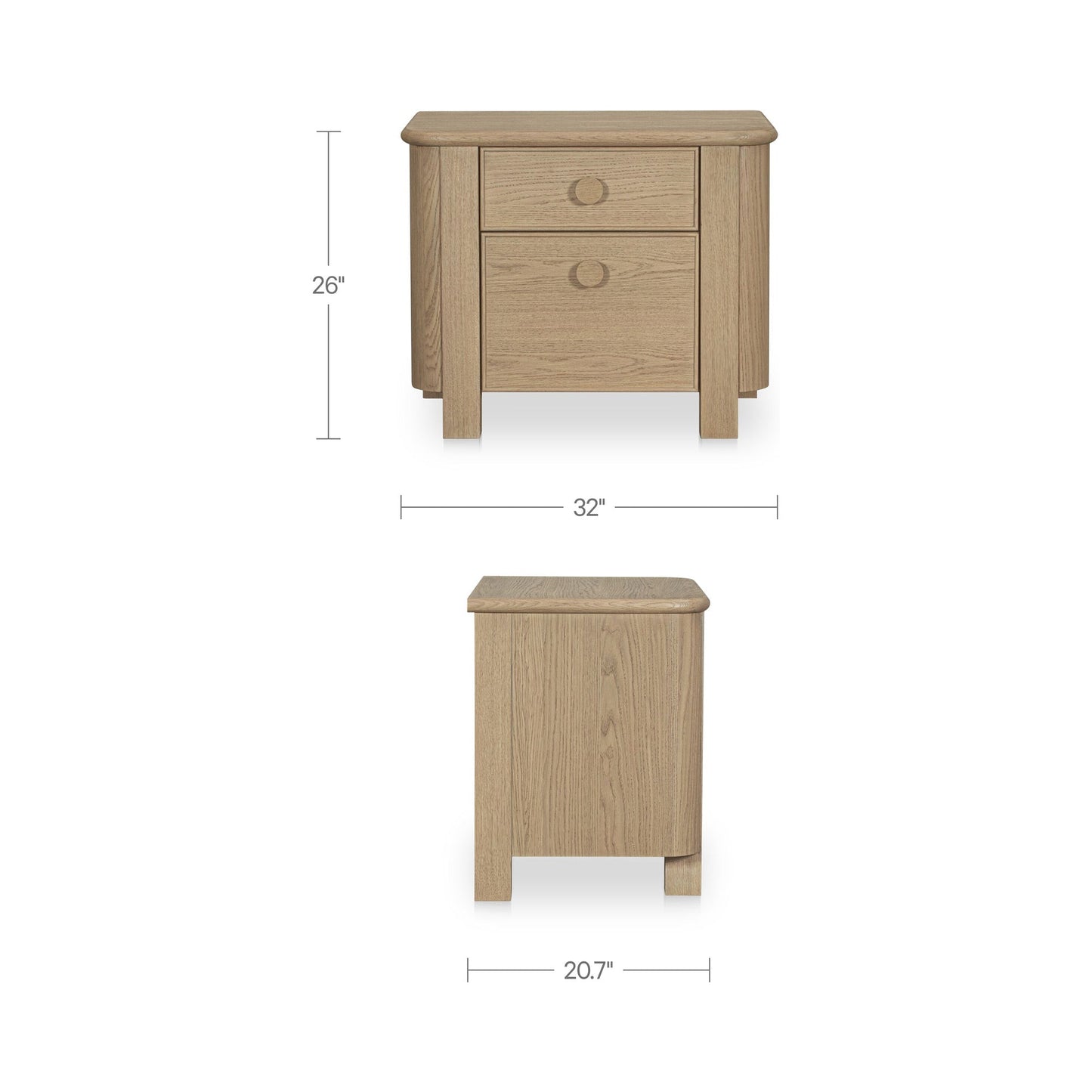 Loren Nightstand Moes Home Collection Mhc Ef 1016 20 8