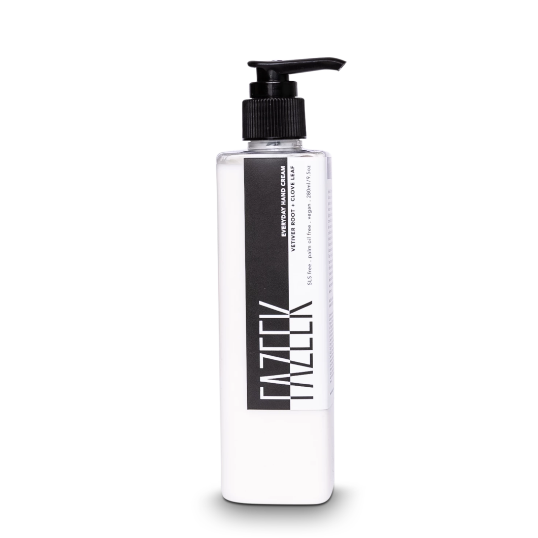 everyday hand cream in vetiver root clove leaf design by fazeek 1