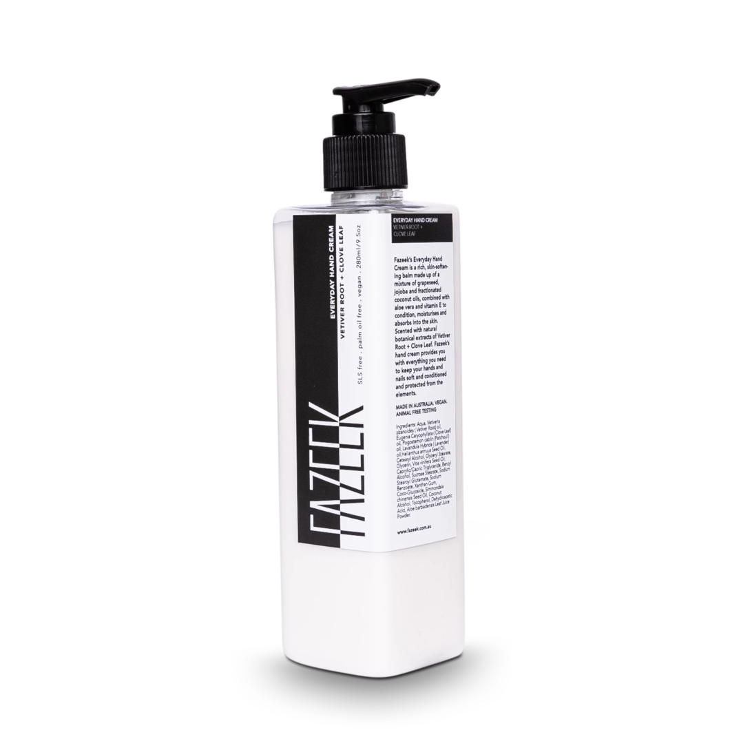 everyday hand cream in vetiver root clove leaf design by fazeek 2