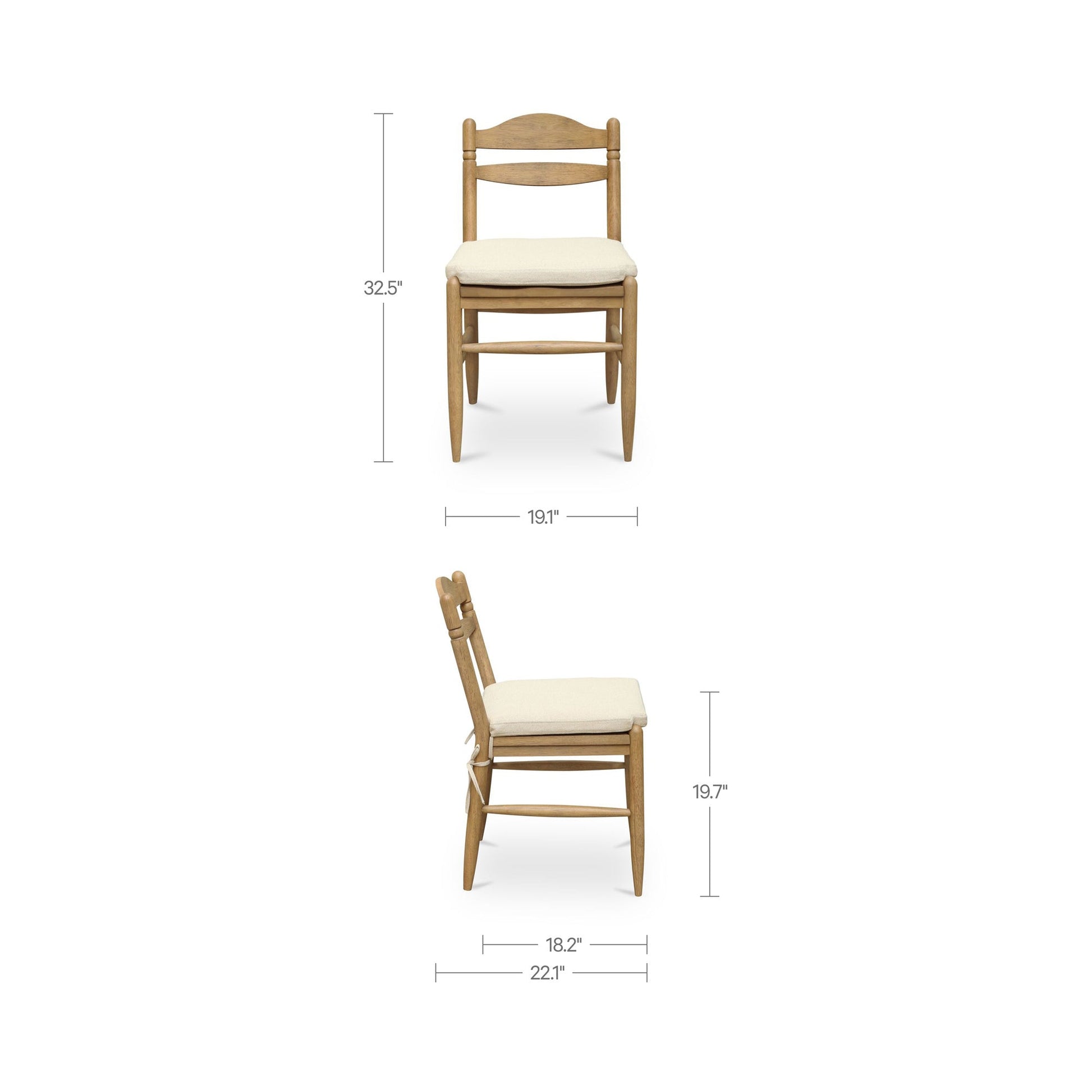 Tate Dining Chair Set Of 2 Moes Home Collection Mhc Em 1015 34 2