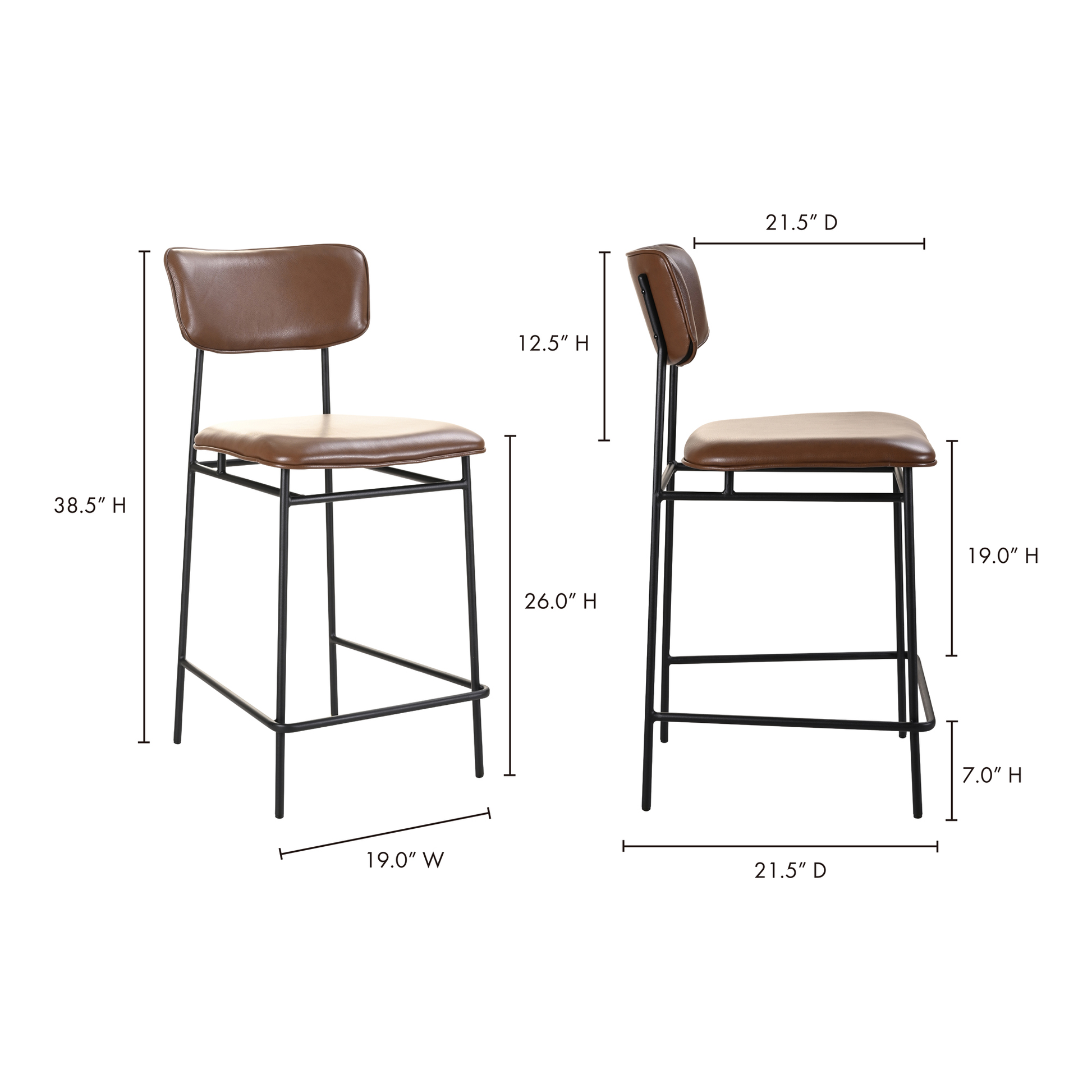 sailor counter stools in various colors by Moe's Home Collection mhc eq 1015 03 11