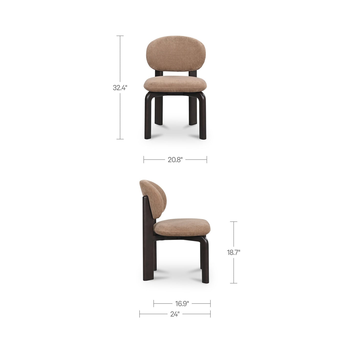 Sami Dining Chair Set Of 2 Moes Home Collection Mhc Eq 1027 03 4