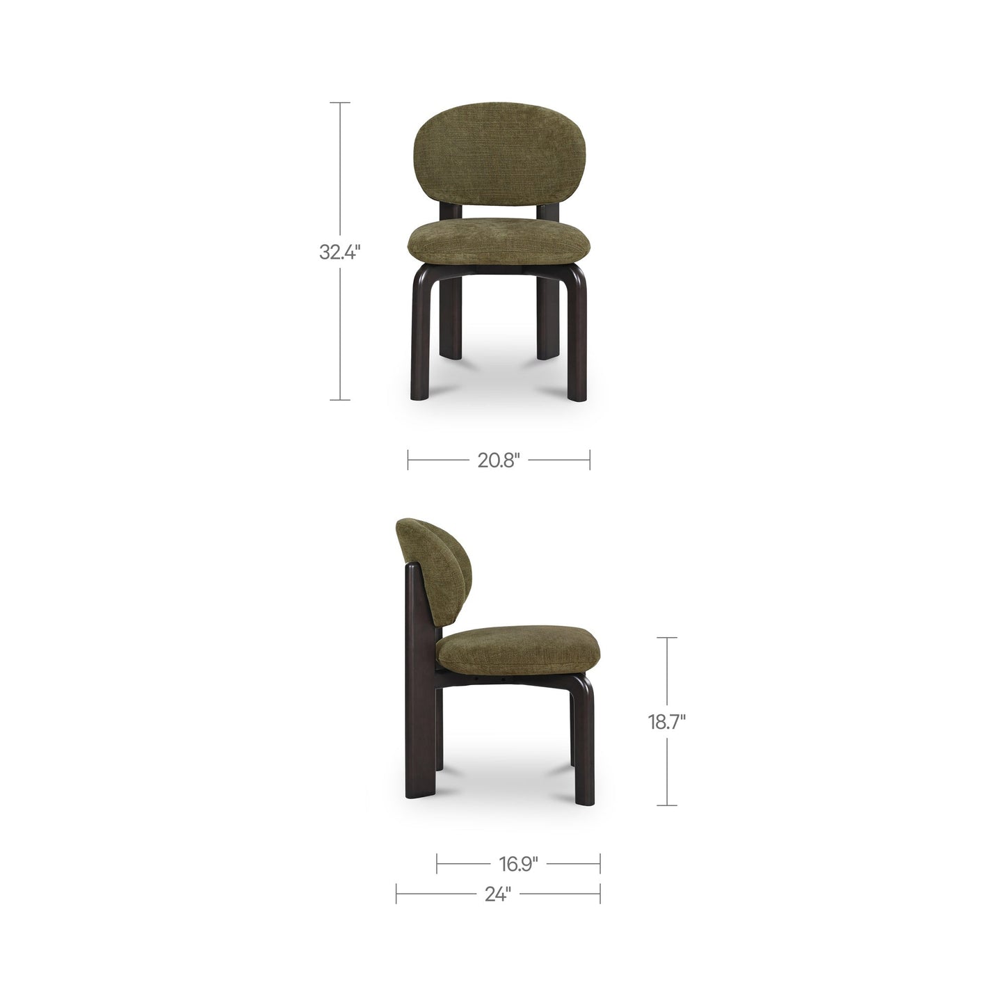 Sami Dining Chair Set Of 2 Moes Home Collection Mhc Eq 1027 03 5