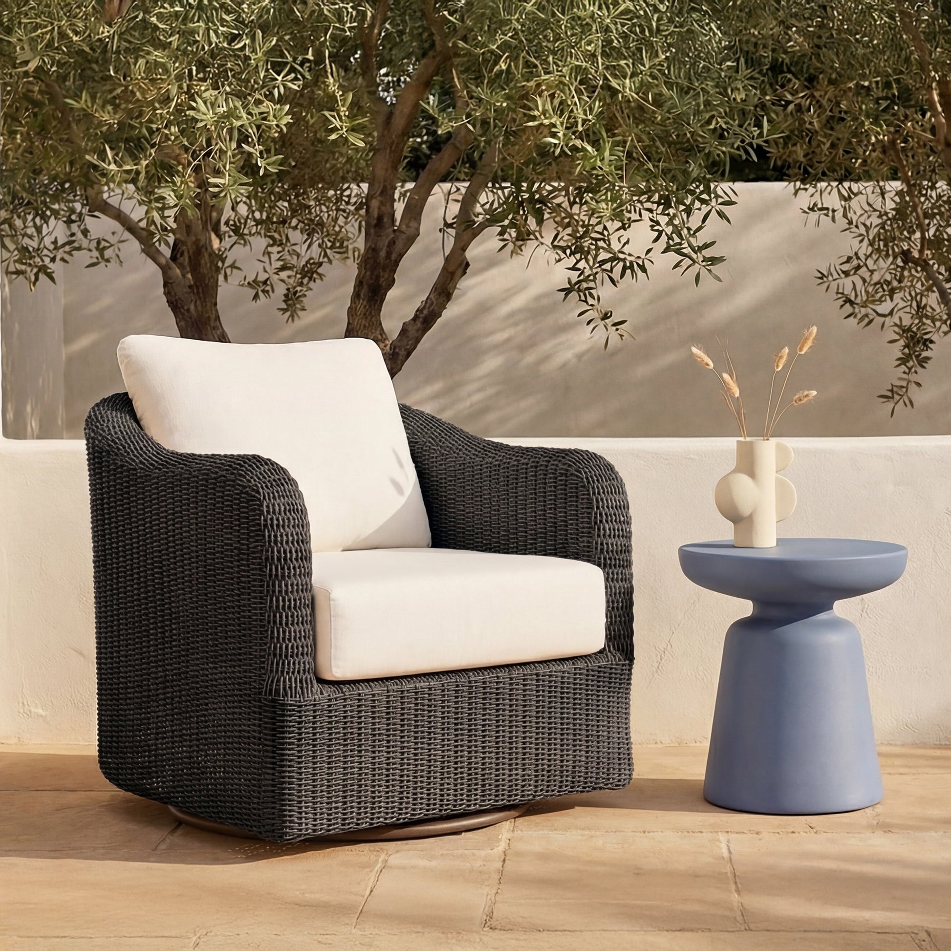 Bodhi Outdoor Swivel Accent Chair Moes Home Collection Mhc Et 1009 07 5