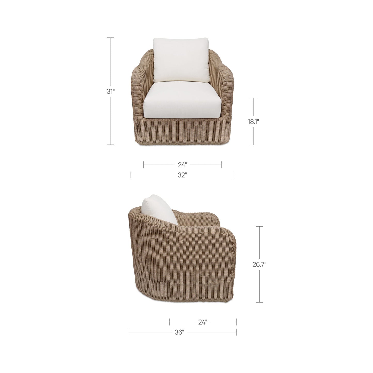Bodhi Outdoor Swivel Accent Chair Moes Home Collection Mhc Et 1009 07 4