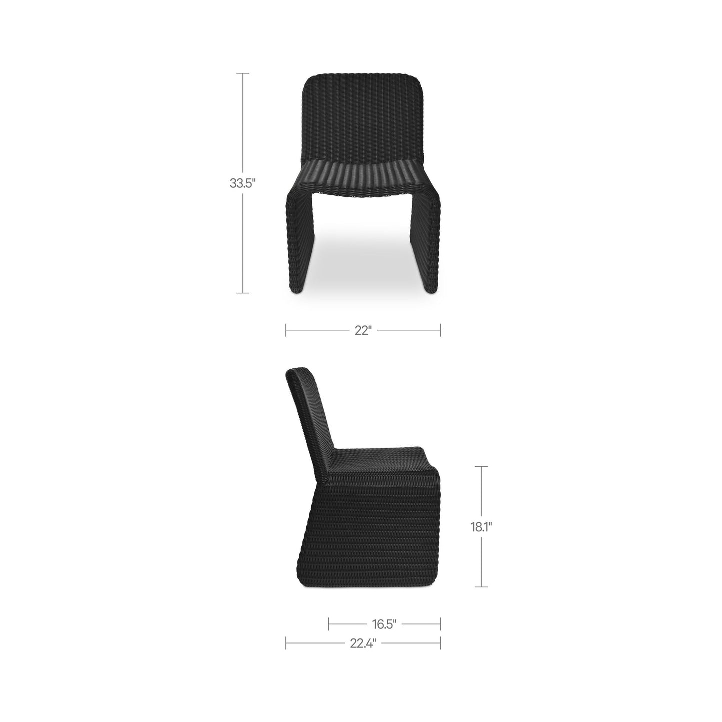 Ella Outdoor Dining Chair Set Of 2 Moes Home Collection Mhc Et 1012 07 3