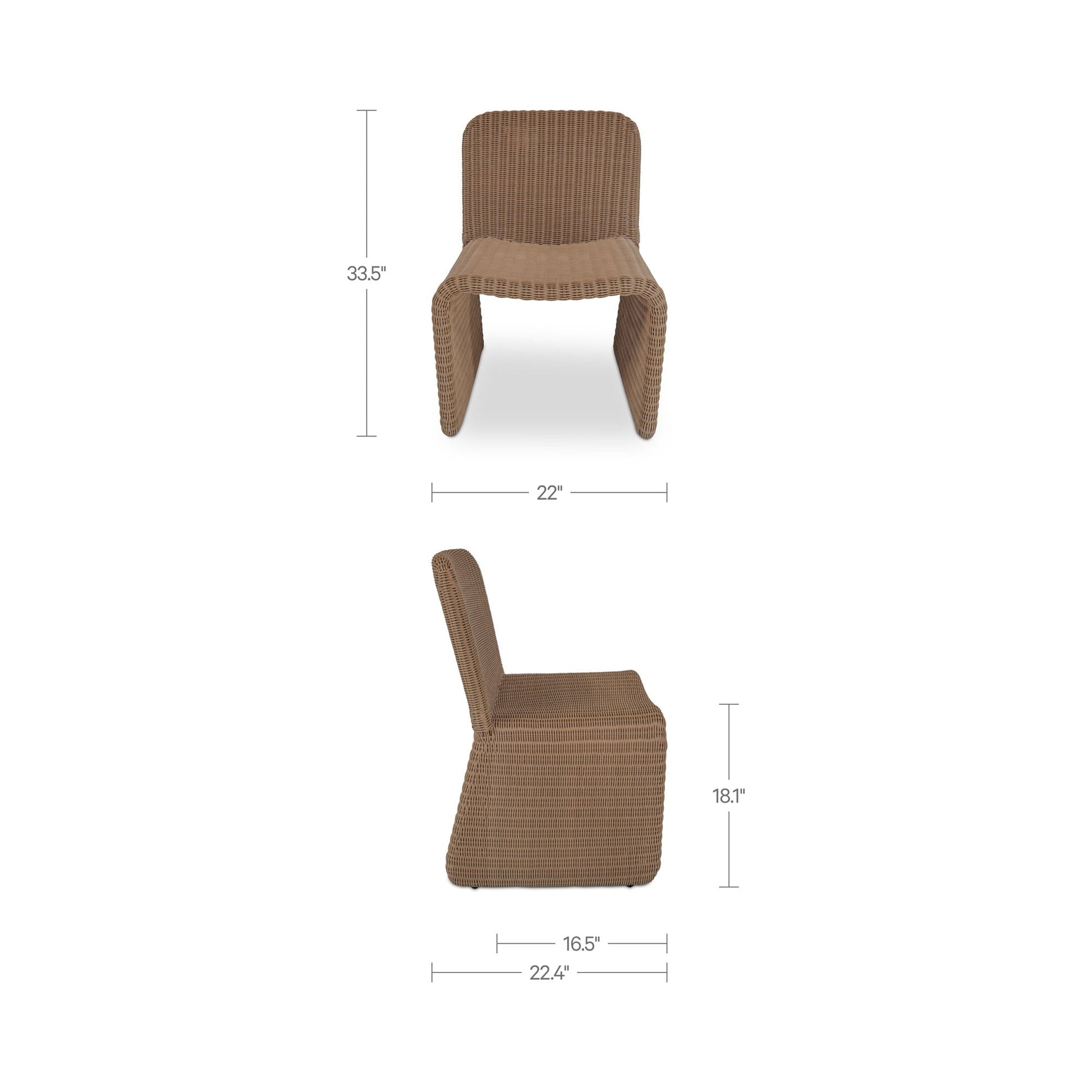 Ella Outdoor Dining Chair Set Of 2 Moes Home Collection Mhc Et 1012 07 4