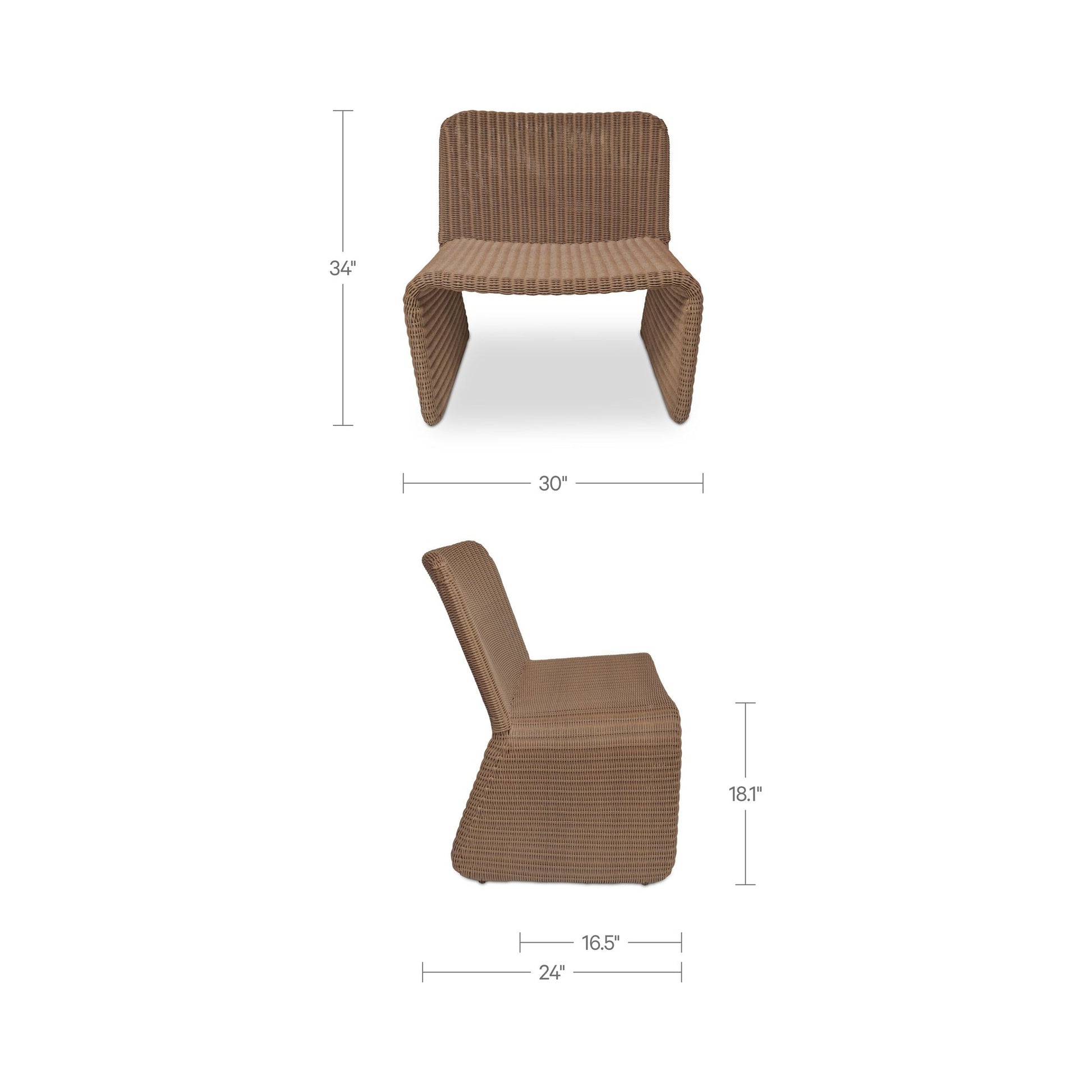 Ella Outdoor Accent Chair Moes Home Collection Mhc Et 1013 07 4