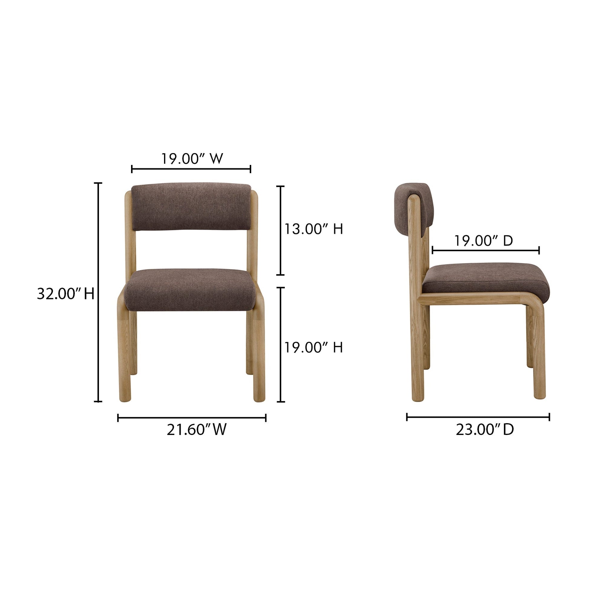 April Dining Chair Set Of 2 Moes Home Collection Mhc Ew 1033 20 11