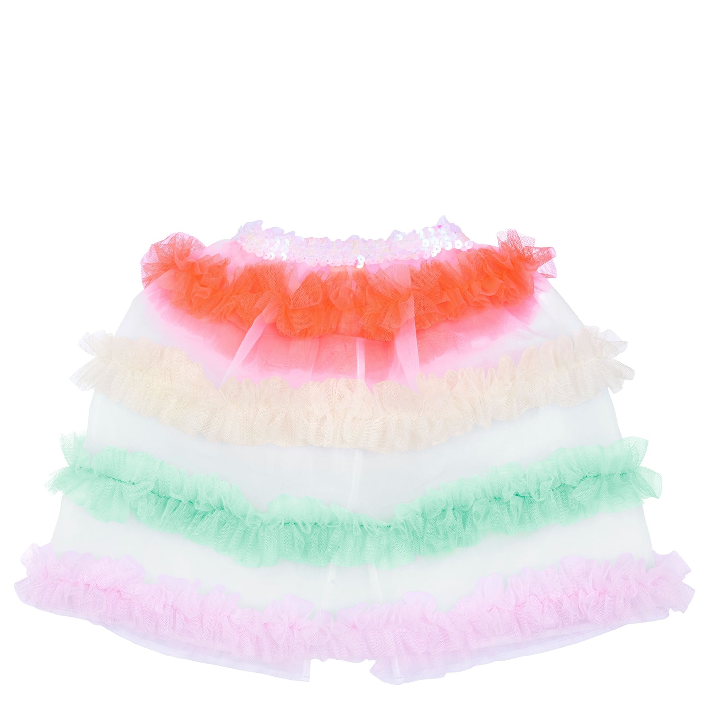 neon tulle ruffle capelet by meri meri 1