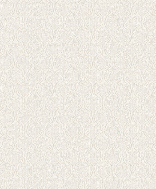 Fan Geometric Wallpaper in White
