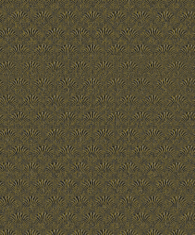 Sample Fan Geometric Wallpaper in Gold