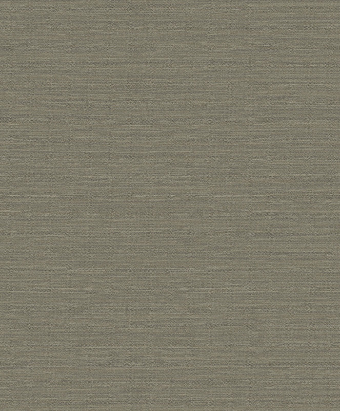 Horizontal Weave Textile Wallpaper in Bronze