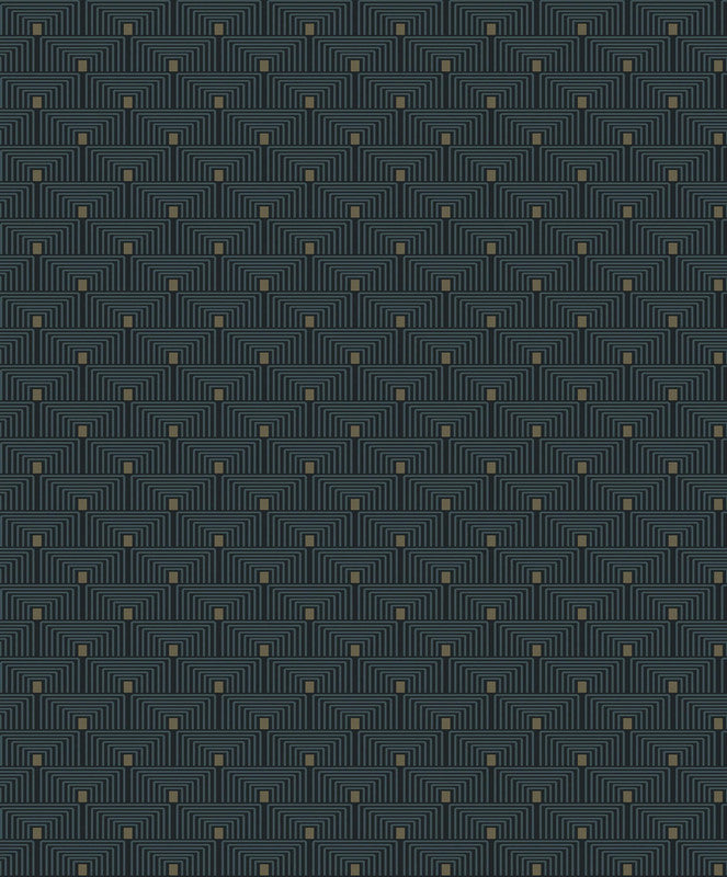 Sample Geo Key Wallpaper in Blue/Gold