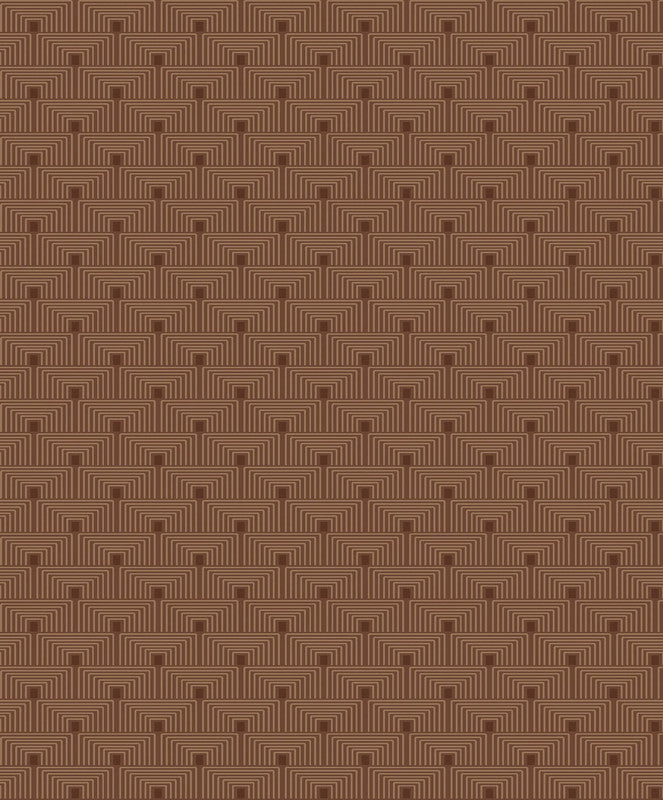 Geo Key Wallpaper in Orange/Rose