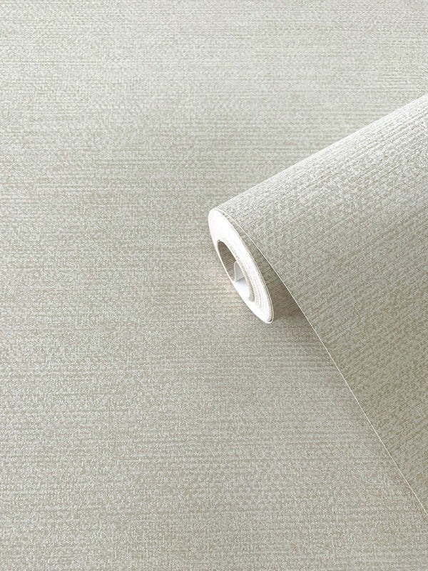 Horizontal Weave Textile Wallpaper in Beige