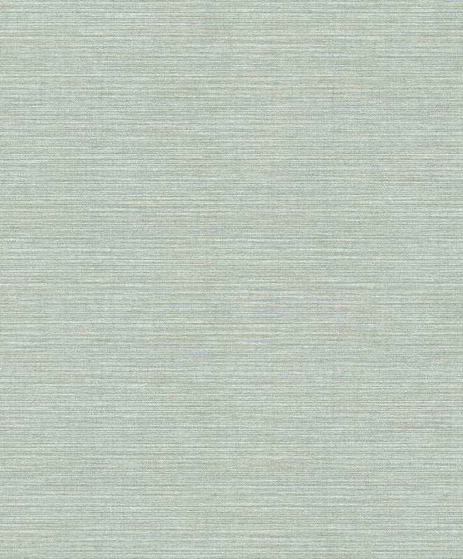 Weave-Effect Textile Wallpaper in Green