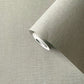 Plain Linen-Effect Wallpaper in Soft Bronze Brown