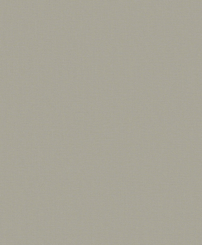 Plain Linen-Effect Wallpaper in Soft Bronze Brown
