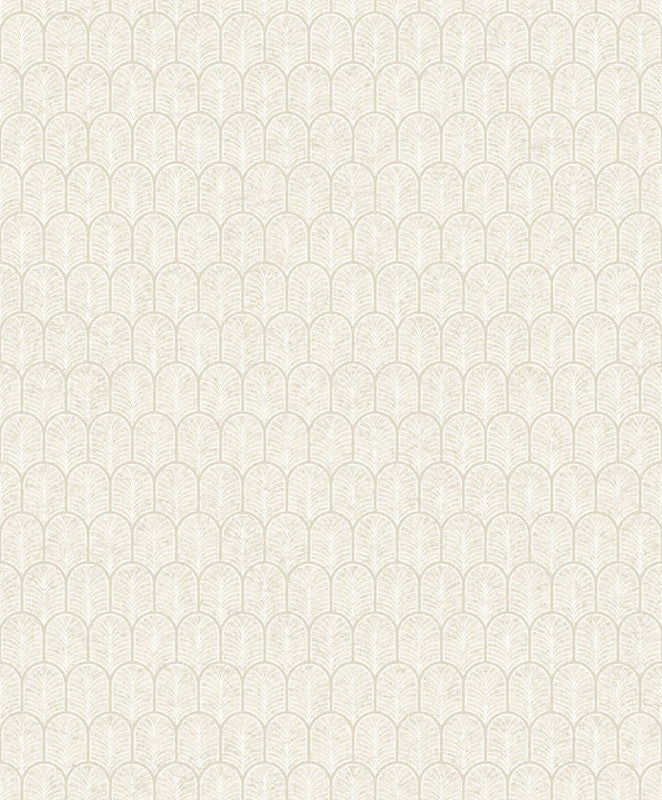 Geo Arch Art Deco Wallpaper in Cream