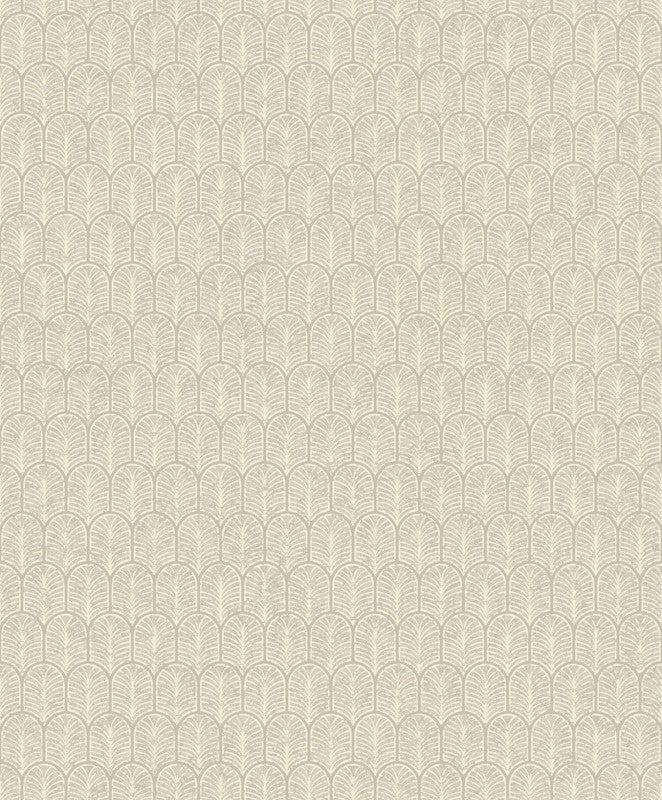 Geo Arch Art Deco Wallpaper in Beige