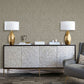 Geo Arch Art Deco Wallpaper in Bronze Brown