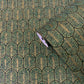 Geo Arch Art Deco Wallpaper in Green/Gold
