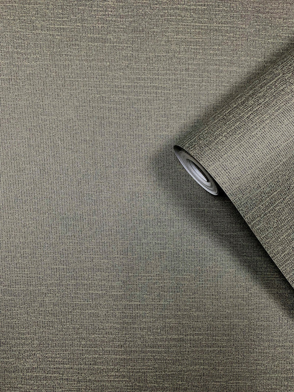 Weave Textile Wallpaper in Bronze/Beige