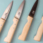 au nain boucher set of 4 beech wood steak knives with leather pouch 2
