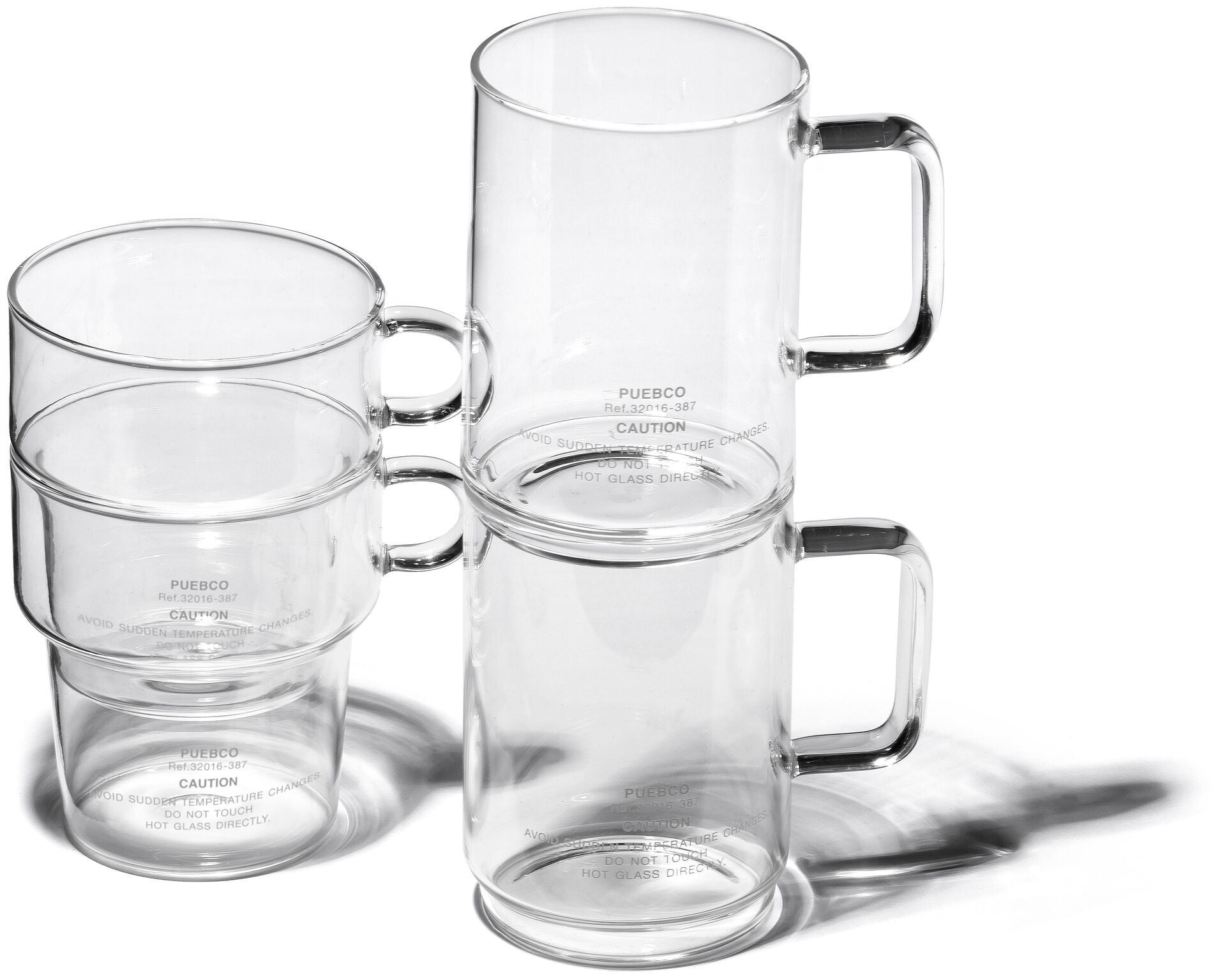 borosilicate glass mug shallow stacking design by puebco 10