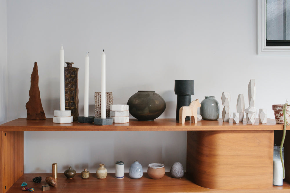 Marble Candle Holder in Various Colors & Shapes design by Fort Standard